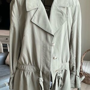 Banana Republic Olive Green Drawstring Waist Jacket, Size L